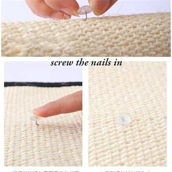 Cat Scratcher Mat Sofa Protector Natural Sisal Cat Scratching Mat Cat Scratch - Picture 3 of 8